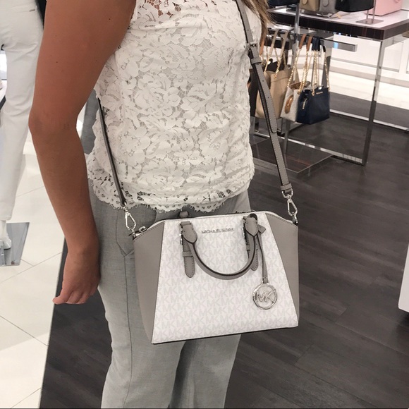 2pc Michael Kors Ciara satchel trifold wallet set - Picture 6 of 7